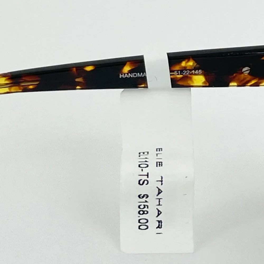 Elie Tahari Black & Gold Tortoise Sunglasses MSRP $158
